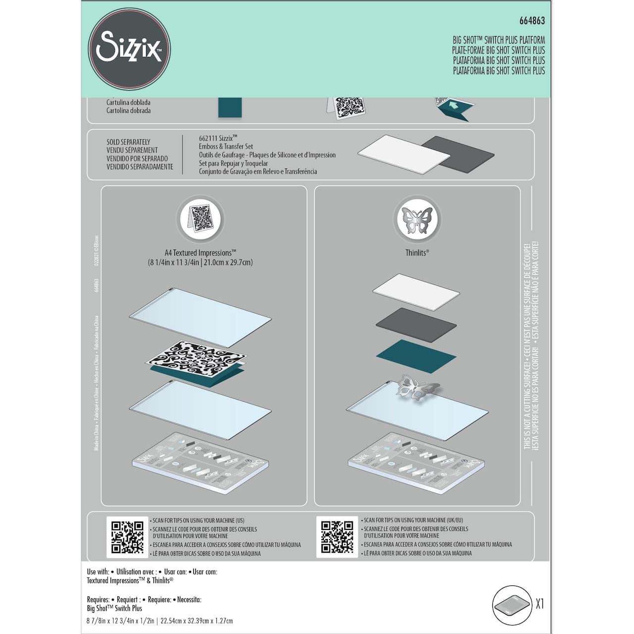 Sizzix™ Big Shot™ Switch Plus Standard Platform
